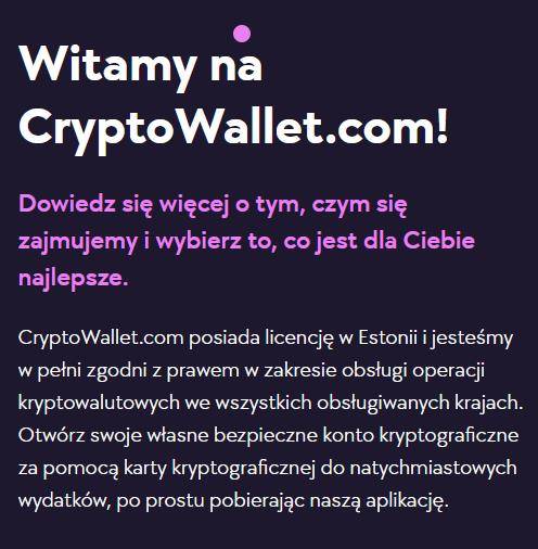 CryptoWallet – nowy estoński fintech – giełda i bank kryptowalut. 250 $SPEND za rejestrację!